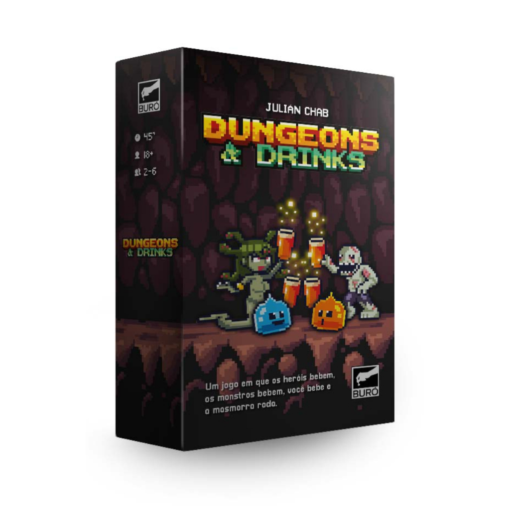 Jogo De Cartas Dungeons & Drinks Original Buró Cardgame