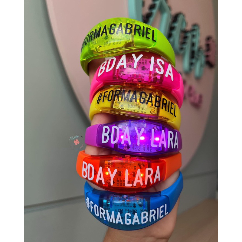 PULSEIRAS DE LED PERSONALIZADAS ACENDE COM A MÚSICA