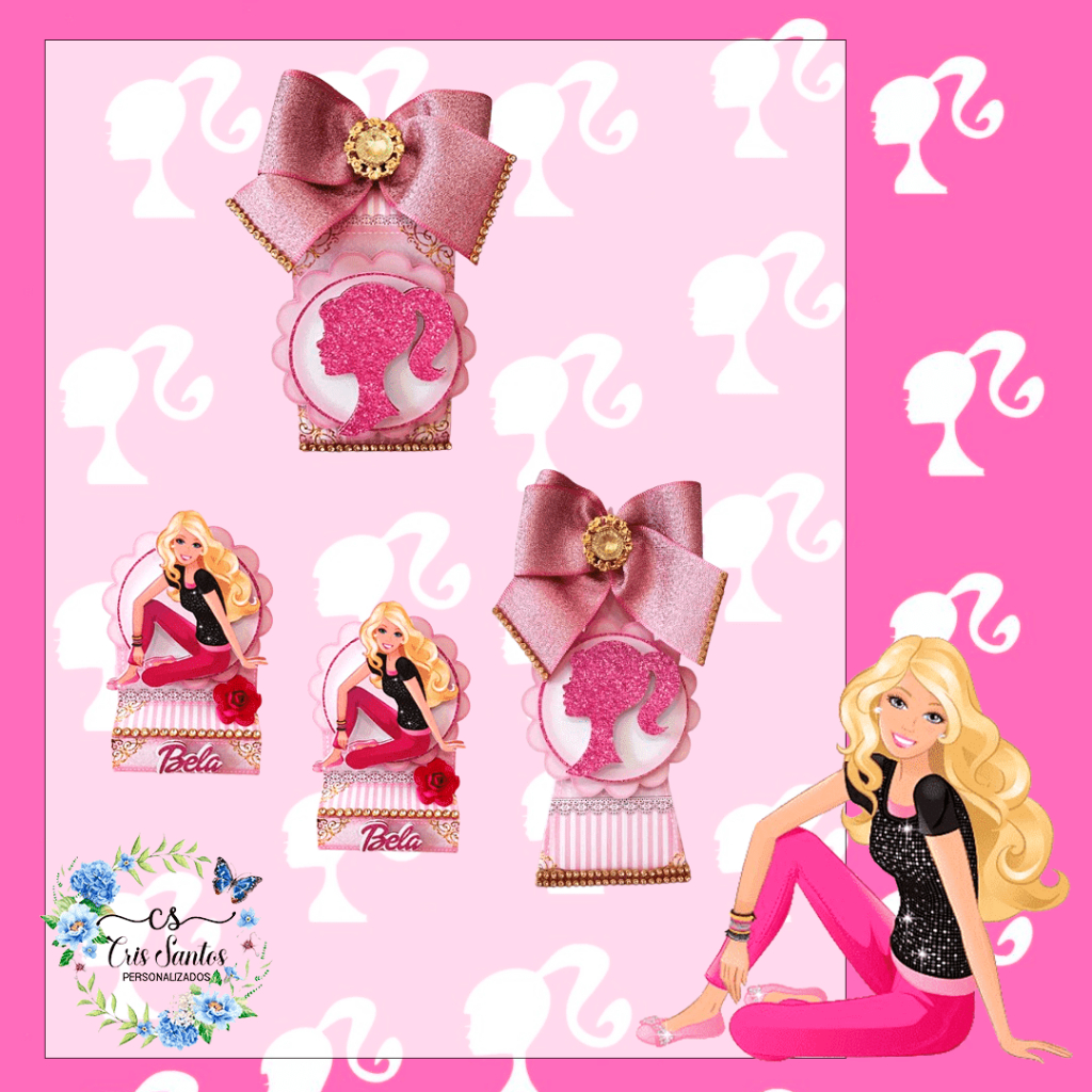 Kit Festa Infantil Barbie 2 - Lembrancinhas - Aniversário - Caixinhas Personalizadas - Papelaria Personalizada