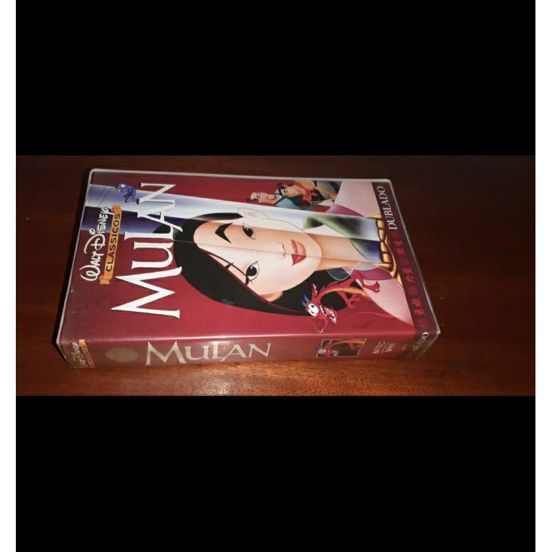 vhs mulan disney desenho