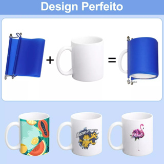 3 PCS Transferência Térmica Suporte de Cozimento de Silicone Copo Cerâmico 11oz 325ml Adequado para Forno em Oferta na Shopee