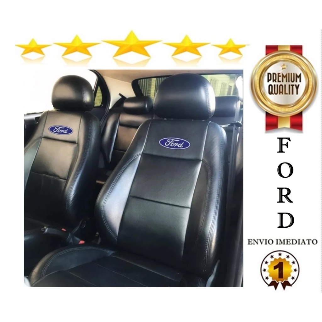 Capa 100% Couro Sintético Para Bancos Automotivos Carros Ford ka Ford Belina Ford Fiesta Ford Focus