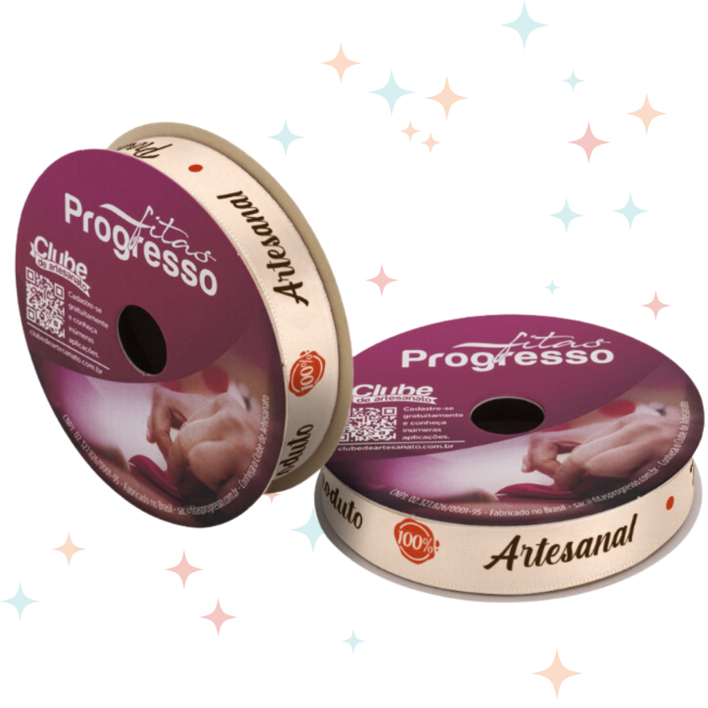 Fita de Cetim 15mm x 10 metros - Produto 100% Artesanal - cor 140 - 1 unidade - Fitas Progresso - Rizzo Distribuidora - Stationery