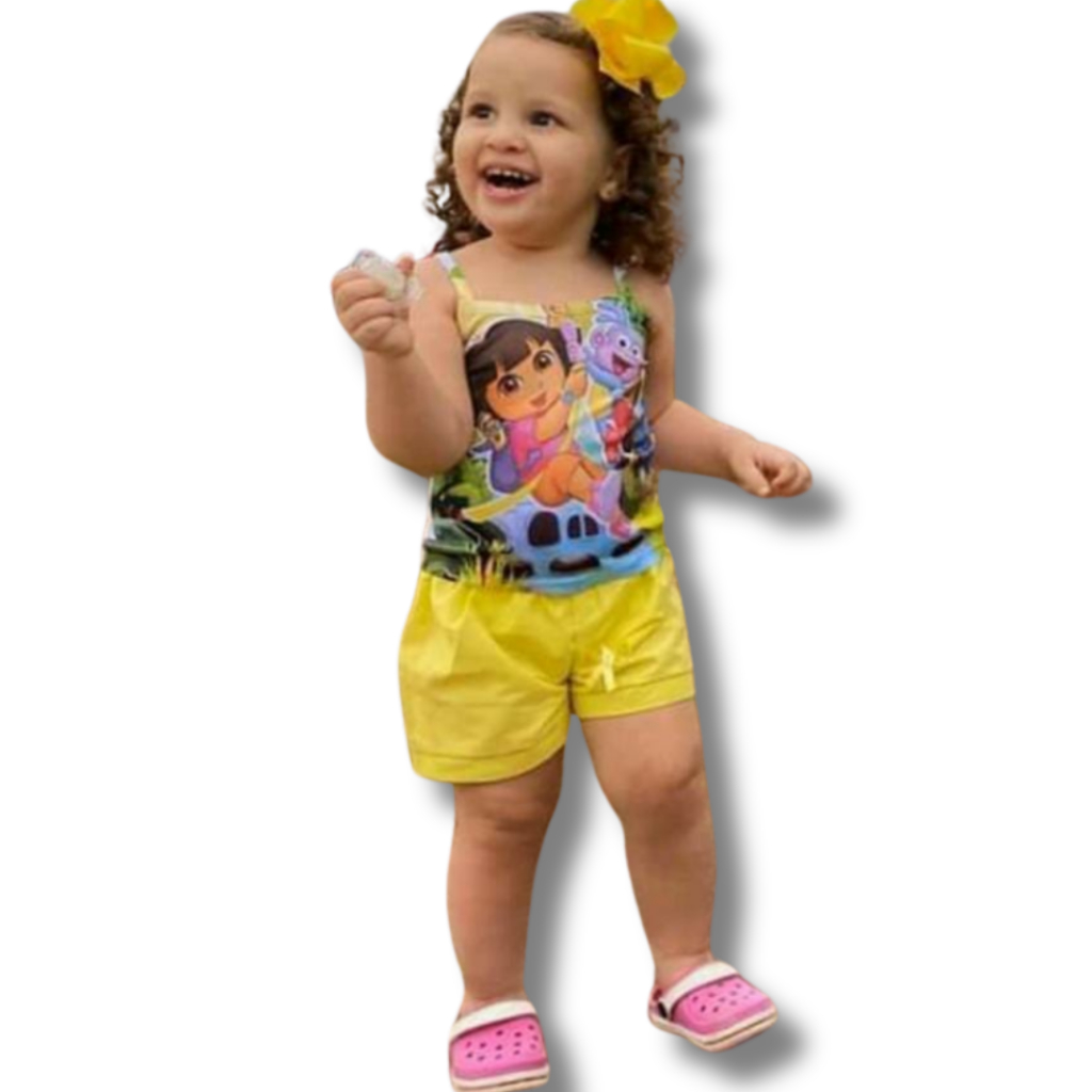 Kit 03 (três) Conjunto Infantil Feminino (1 a 3 anos) Roupas de Menina em Oferta na Shopee