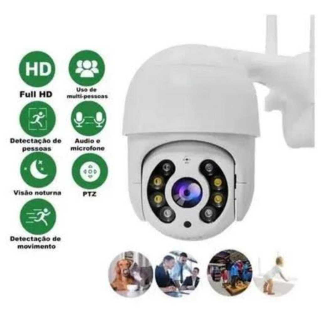 Câmera Ip Icsee Prova D'água Infravermelho Externa Wifi Hd 3 - camera