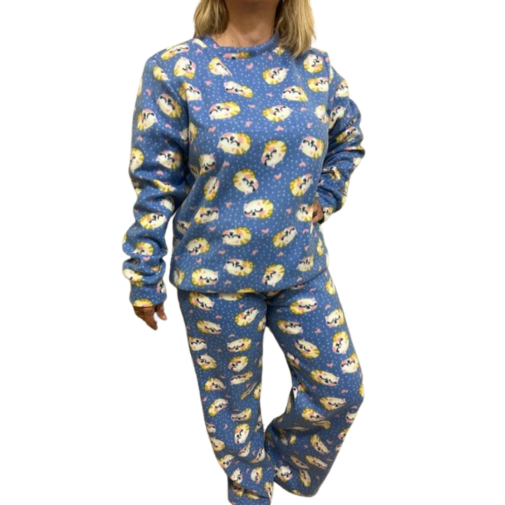 Pijama Adulto Soft  Presente Presente DIA  Dos Namorados Unissex Quentinho Manga Longa