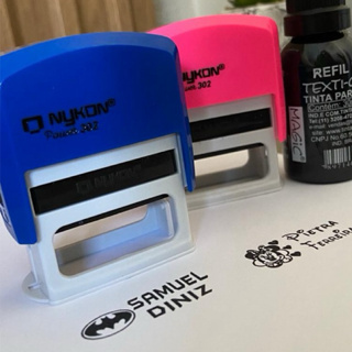 #CARIMBO+TINTA P/ TECIDO - PERSONALIZADO PARA ROUPA - UNIFORME EM GERAL em Oferta na Shopee