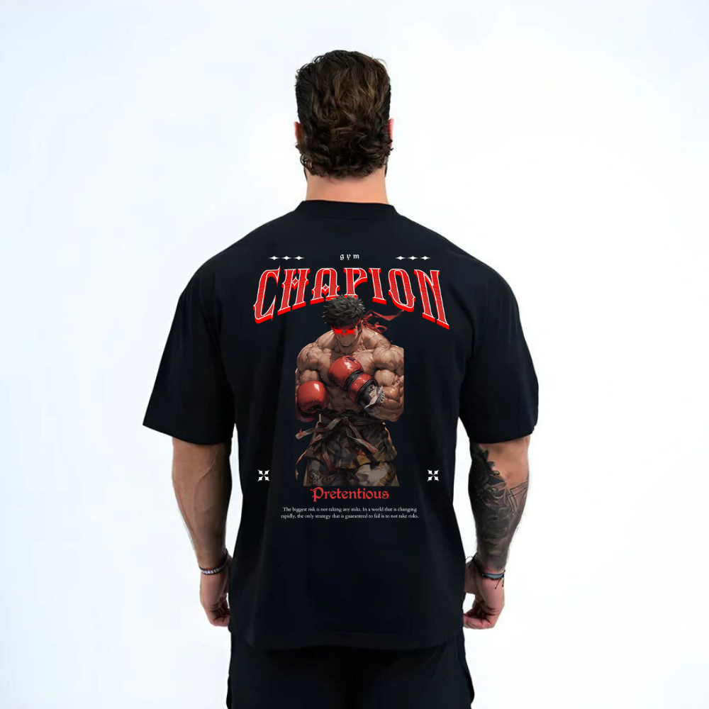 Camiseta Oversized Masculina Academia GYM Estampado Akurva Lançamento