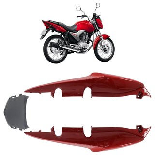 Kit Rabeta Traseira CG 150 Titan Flex 2009 2010 2011 2012 2013 Vermelho Liso 3 Peças em Oferta na Shopee