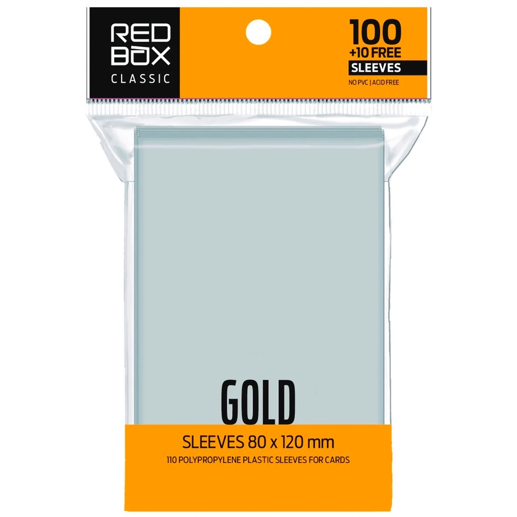 Redbox Classic Sleeve Gold Transparente 100+10 Free Sleeve