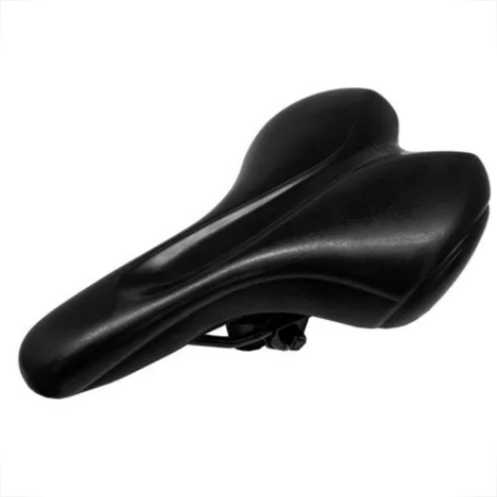 Selim Bike Confortável Aro 29 Mtb Com Carrinho Banco Preto Speed Super Confortável Ciclismo 250mm