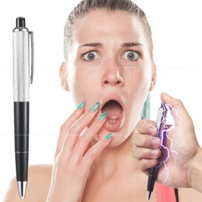 Caneta De Choque Brinquedo Pegadinha Pen Shocking Trolagem Shock Pen