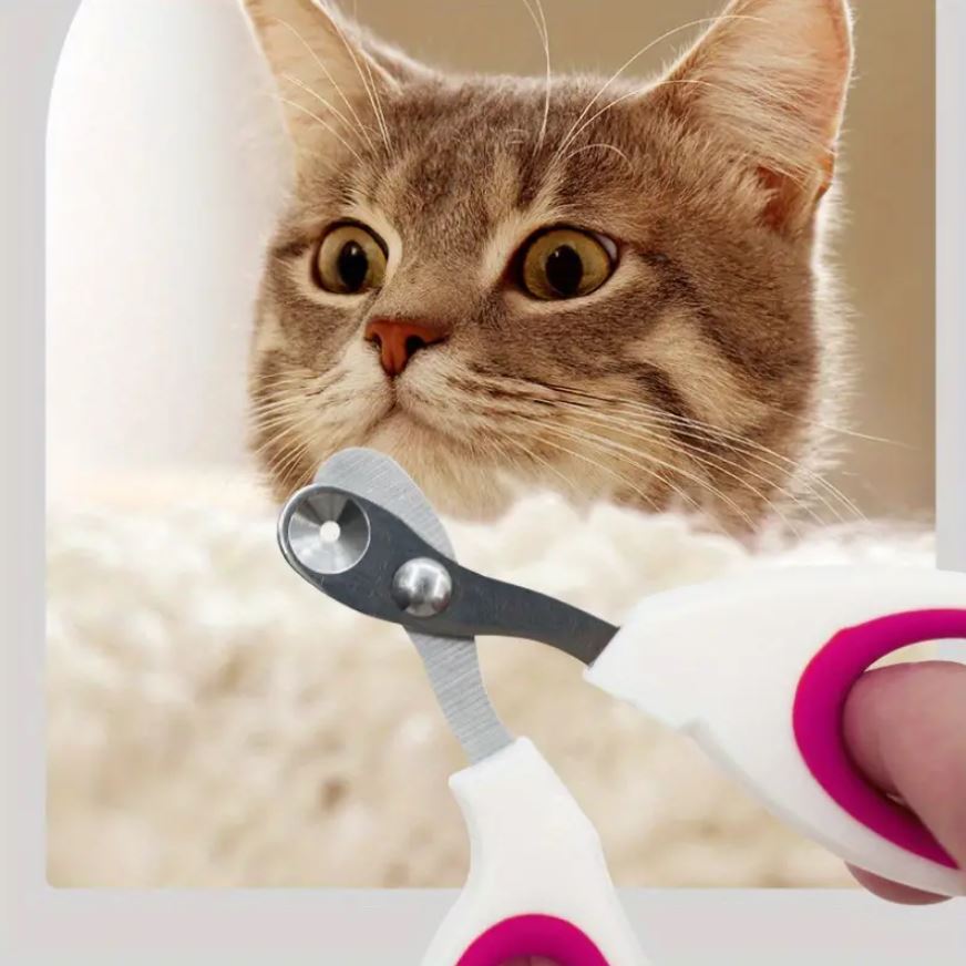 Cortador De Unhas Alicate Com Furo Para Gato Corte Preciso Evita Sangramento Aço Inoxidável Tesoura LR-0217