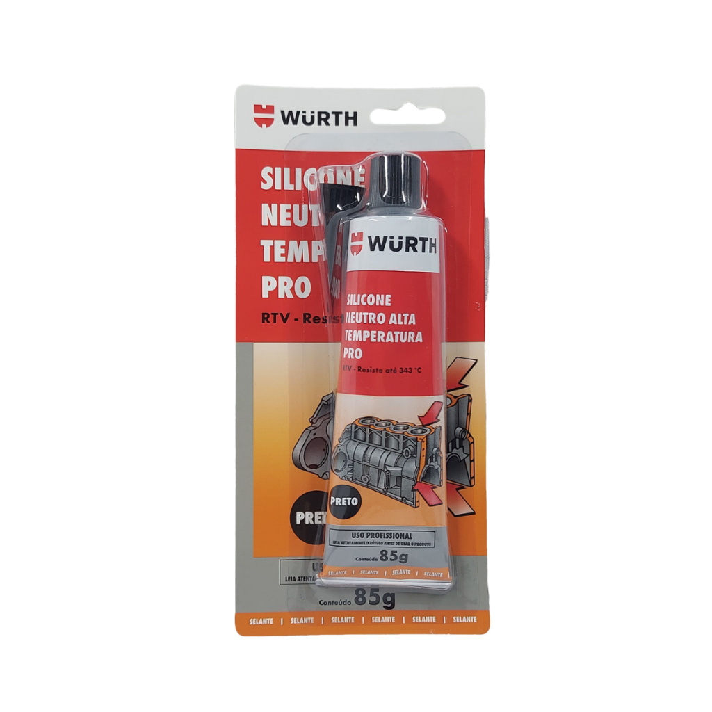 Cola Silicone Preto Alta Temperatura Automotivo Wurth 85g em Oferta na Shopee