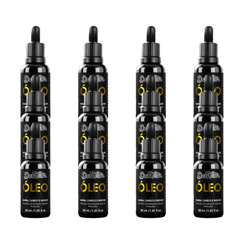 KIT 12x ÓLEO PARA BARBA DON VITOR 30ml 12un em Oferta na Shopee