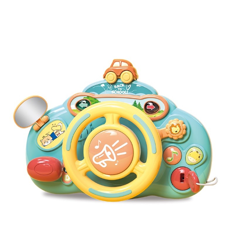 Brinquedo Volante Interativo Infantil Luz e Som - Shiny Toys - Mom & Baby