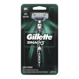 Aparelho De Barbear Gillette Mach3 + 1 Carga em Oferta na Shopee