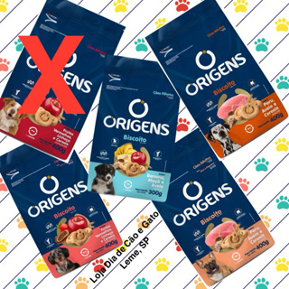 Biscoito Origens 400g para cães adultos e 300g para Filhotes. Petisco para cachorros em Oferta na Shopee