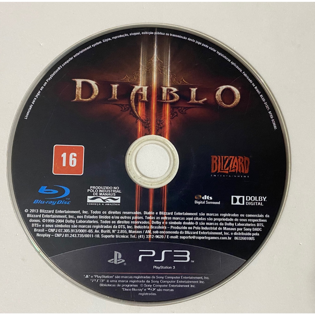 Jogo Diablo 3 - Mídia Física - PS3
