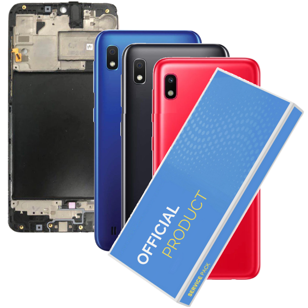 Aro Chassis + Com Tampa Compatível Galaxy A10 Carcaça + Com Botões + 1 Ano de Garantia!