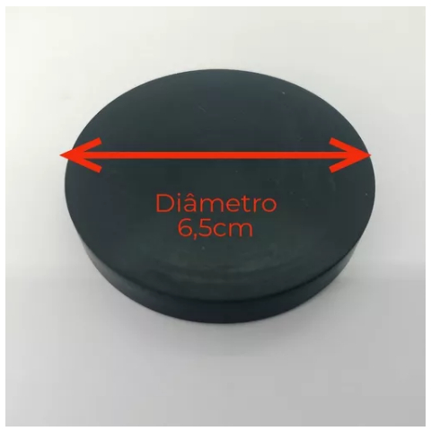Calço Borracha Base Vibra Borracha Estop Kit com 4 Unidades