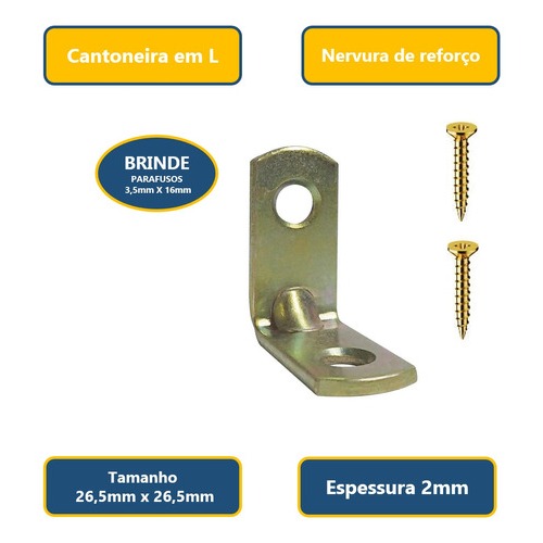 Cantoneira 2 Furos Reforçada | BuscaProdutos