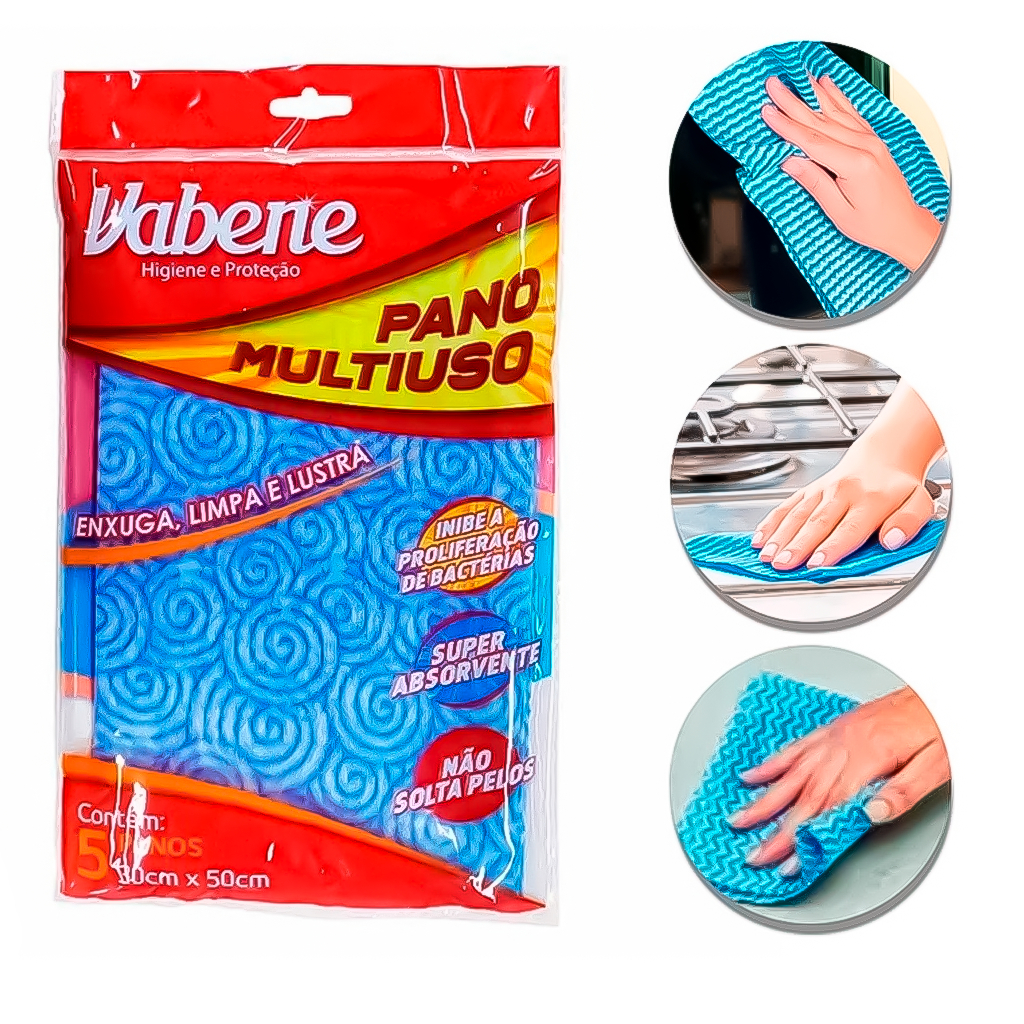 Flanela Pano Multiuso Limpeza Uso Geral Pacote 5 Unidades em Oferta na Shopee