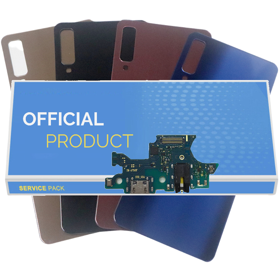Tampa Traseira Compatível Com Galaxy A7 2018 A750 + Placa Conector Carga + 1 Ano Garantia!
