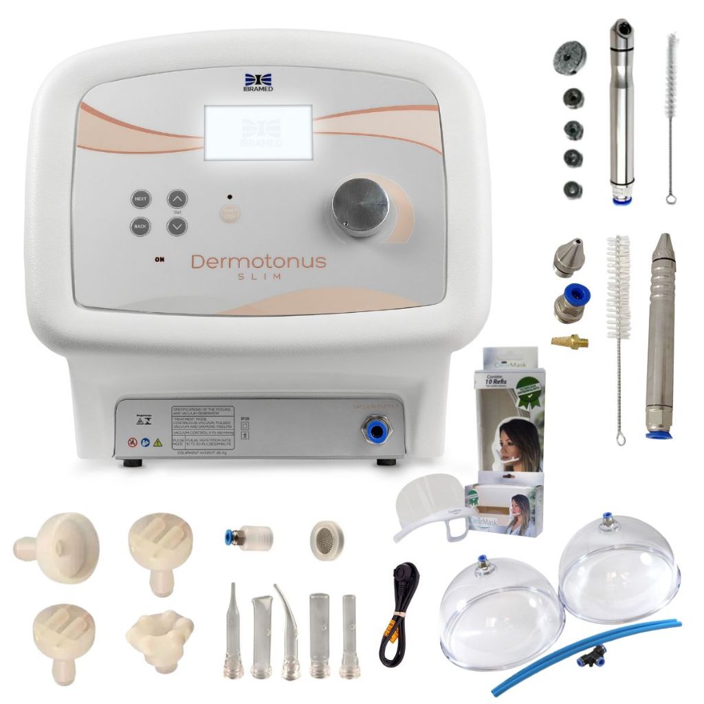 Dermotonus Slim Ibramed  Aparelho Vacuoterapia Kit Completo em Oferta na Shopee