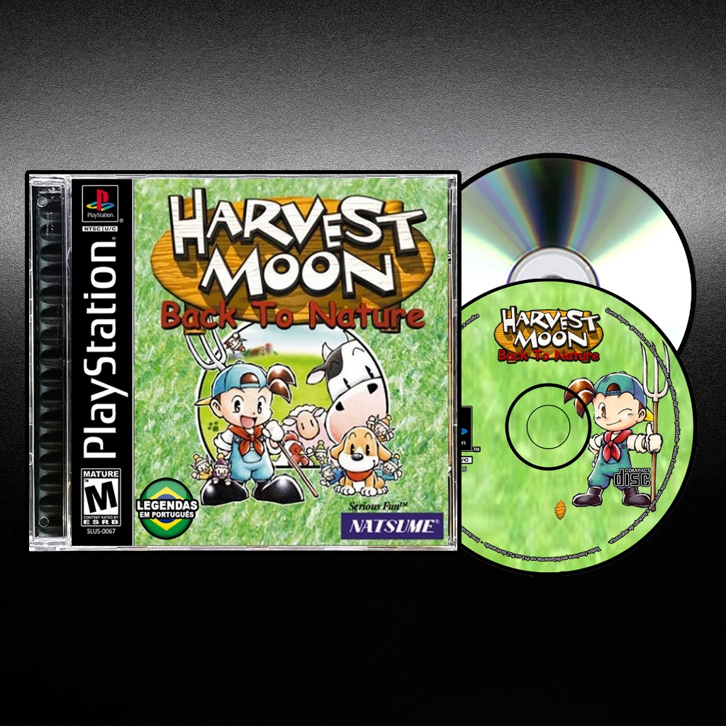 Harvest Moon -  Back to nature - Português - Repro / Retro Ps1 / Psx / Patch Retro CD Game Play 1