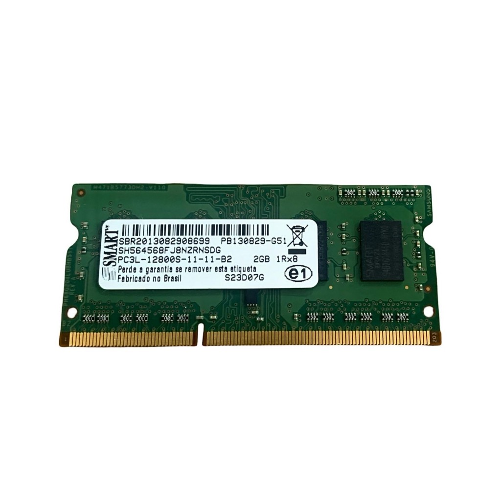 Memória RAM Notebook 2GB DDR3L PC3L 12800S 1600MHz 1Rx8