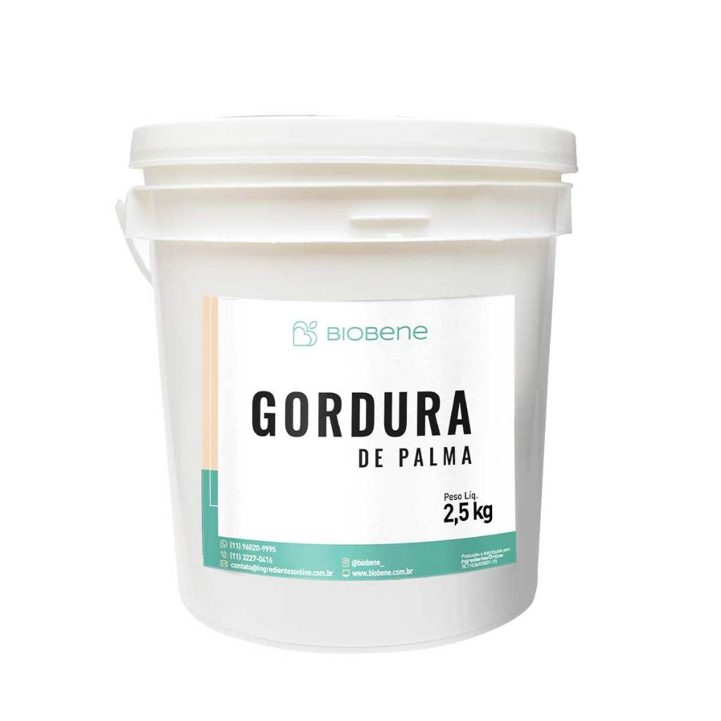 Gordura de Palma Balde 2,5kg -  Ingredientes Online