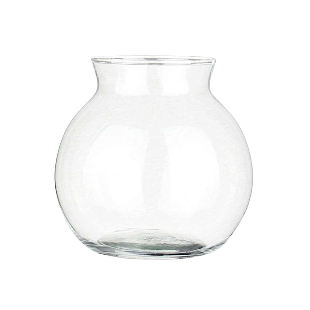 Vaso Aquário 400ml Mini Com Colar Ø6x10cm Para Decoração Arranjos Sala Casa Festas Casamentos Buffet Centro De Mesa Enfeite Deco