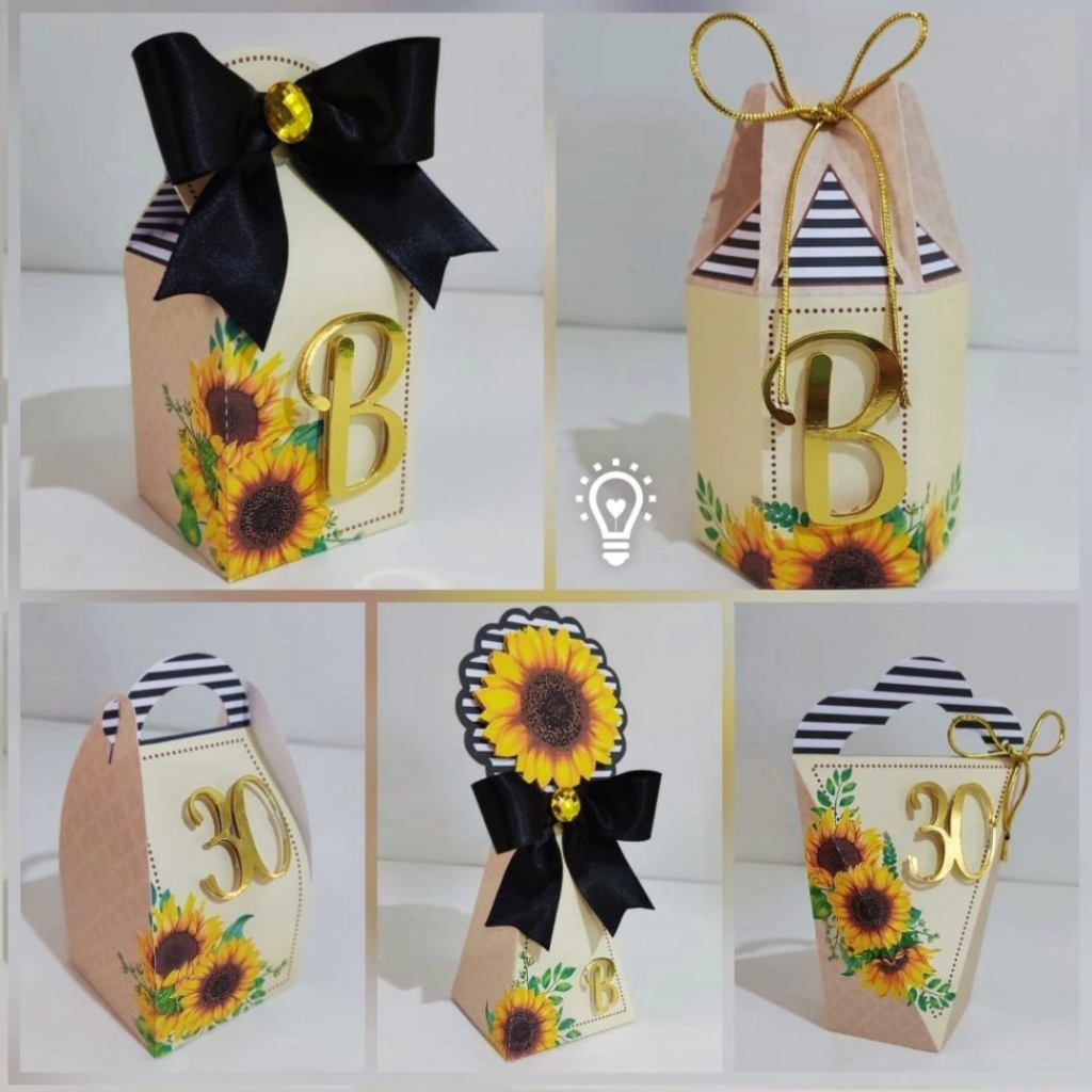 kit personalizado girassol/festa /aniversario