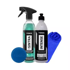 Intense Revitalizador de Plásticos Sintra Fast Limpador Bactericida + Toalha Microfibra Líder Vonixx
