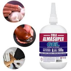 Cola Instantânea Almasuper 500g Gel Alta Viscosidade Reposicionável Não Escorre
