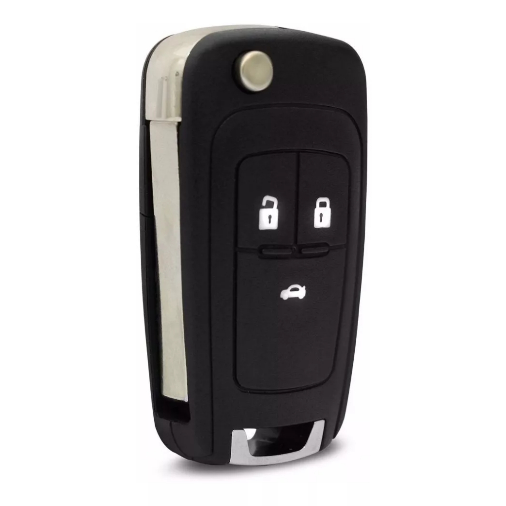 Carcaca Chave Canivete Onix Cruze Cobalt Sonic 3 Botao + Lamina substitui a original