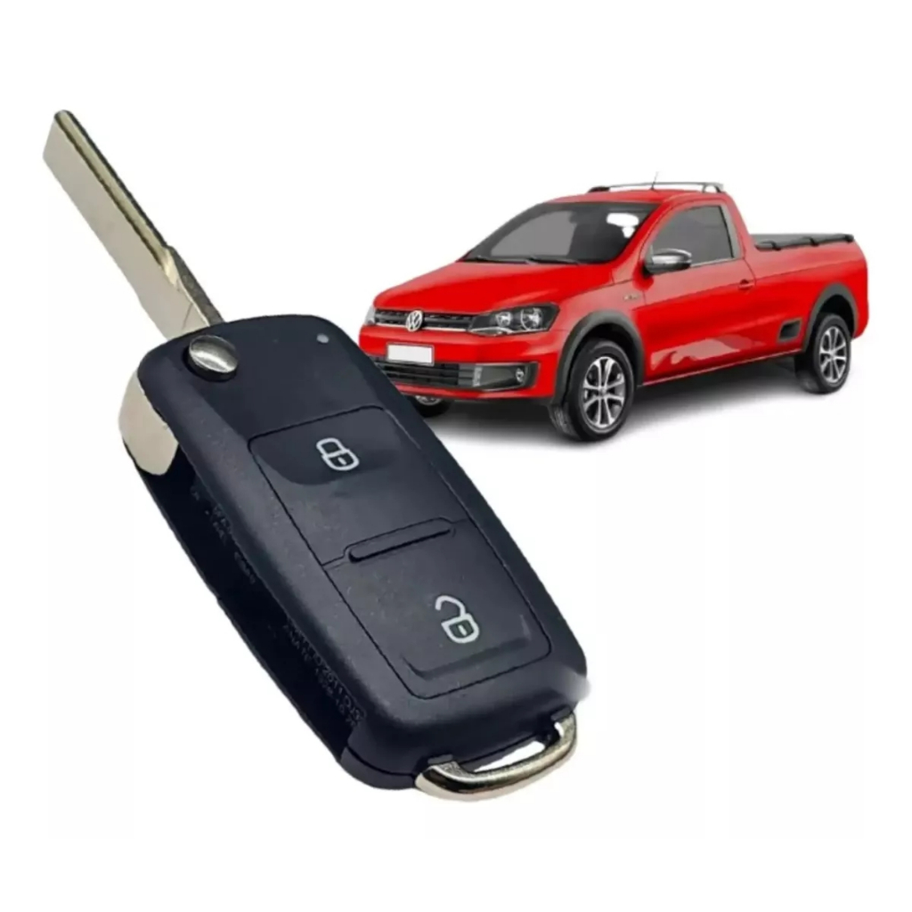 Carcaca Chave Canivete Amarok Saveiro G6 G7 Carcaca 2 Botoes sem circuito eletronico reposicao da original