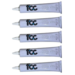 KIT 5 Cola Vinil para PVC Flexível 75g FCC