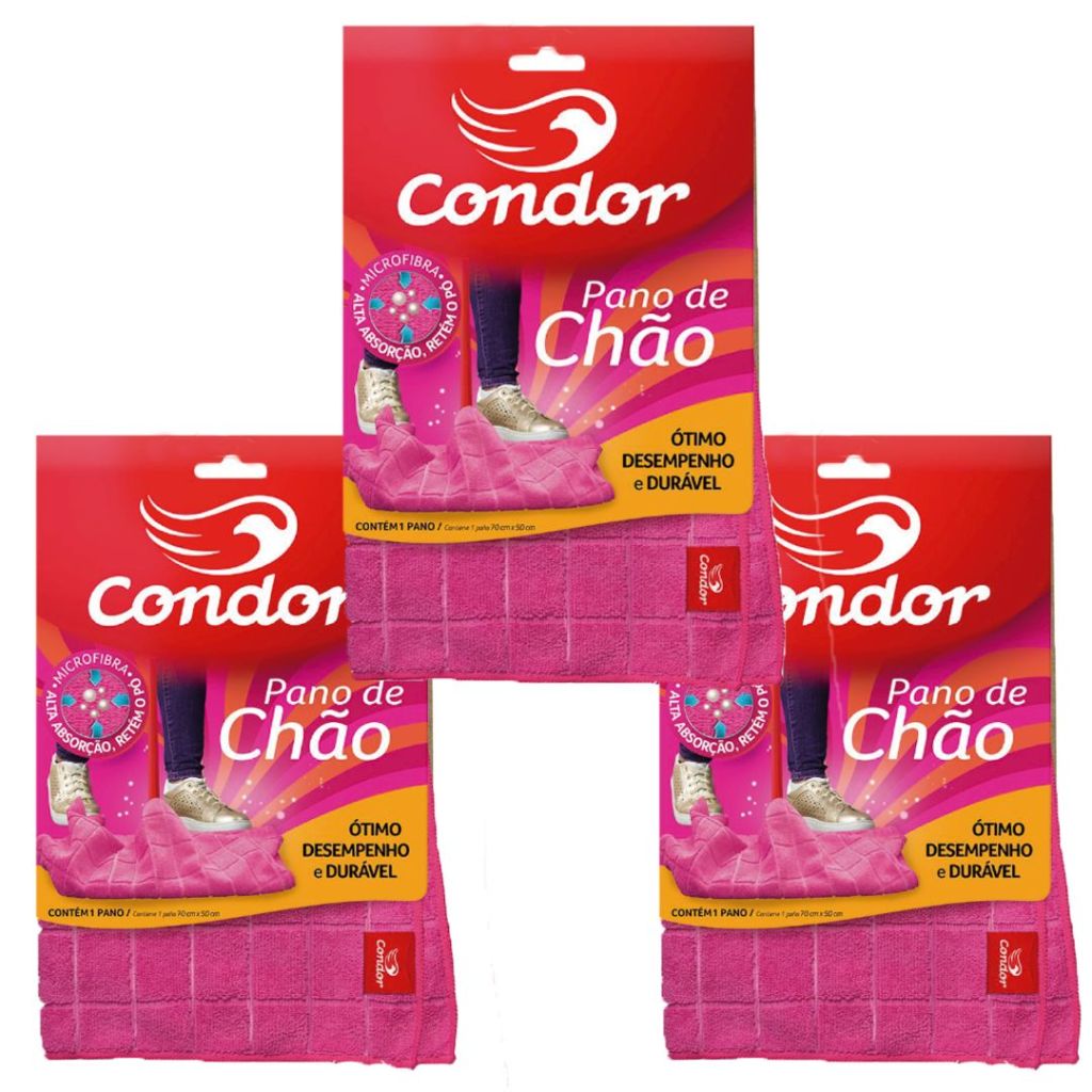 Pano De Chão Multiuso Para Limpeza Geral 50x70cm Grande 3 Un em Oferta na Shopee