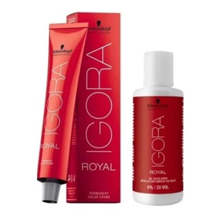 KIT Coloração IGORA ROYAL 8.77 Schwarzkopf + Ox em Oferta na Shopee