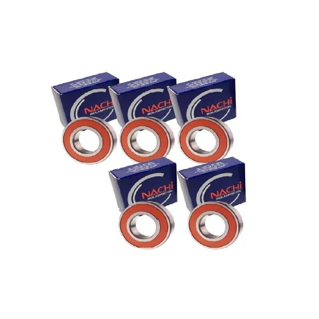 Kit rolamento Nachi Roda traseira e dianteira titan150 fan160 start160 cargo160