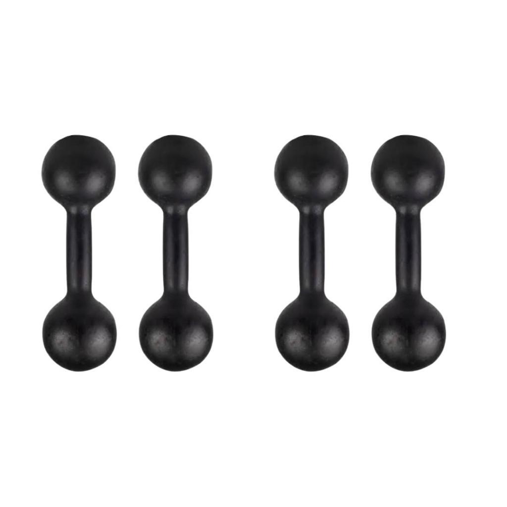 Kit Pares Halter 1Kg Pintado + Par Peso Halter 2 Kg Pintado Musculação Em Casa