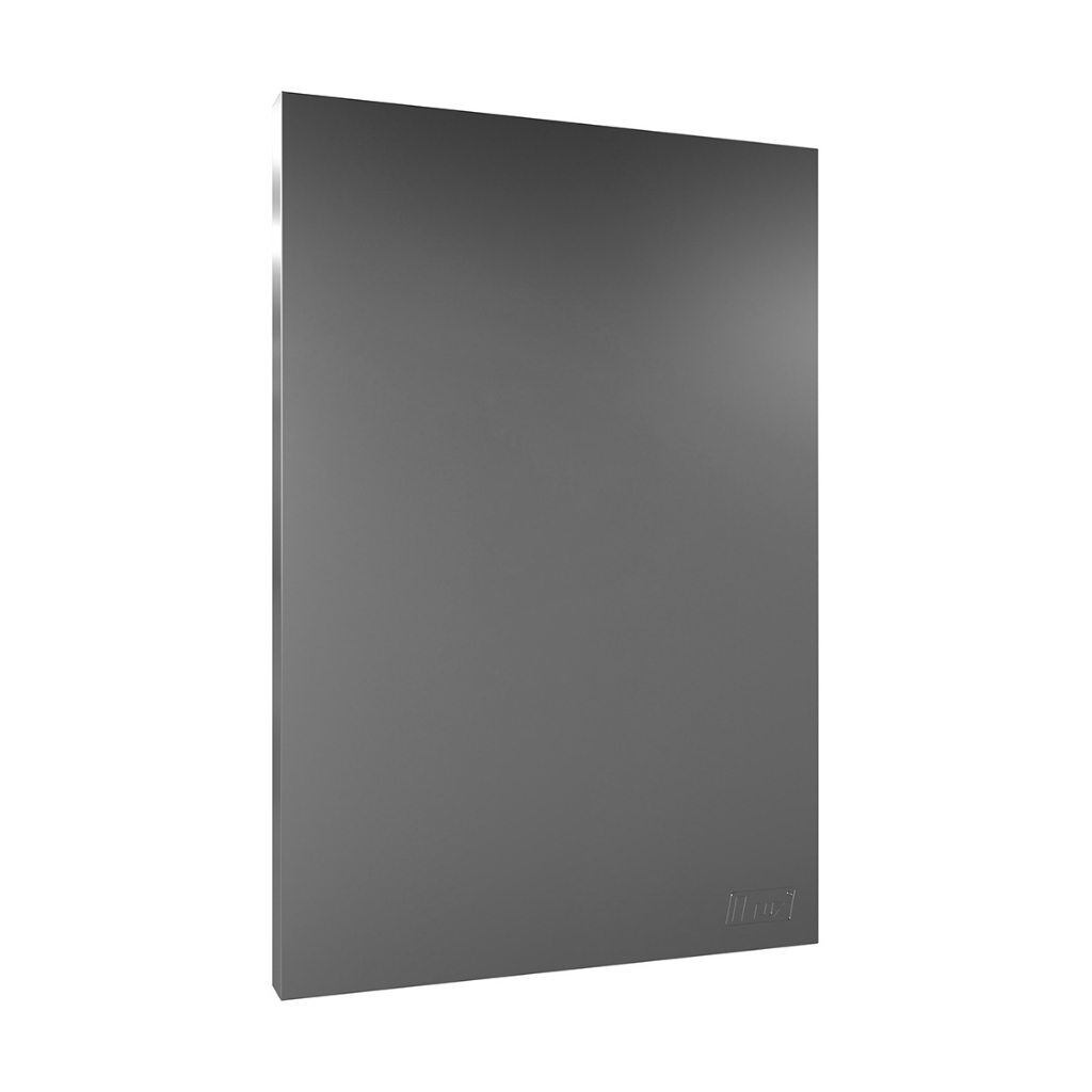 Placa Espelho Tampa Cega Com Suporte 4x2 - Recta Prata Satin Fosco - Brs12393-5pr.