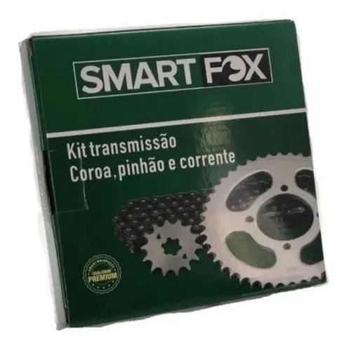 Kit transmissão (relação) Titan 160 / Fan 160 – todos os anos Coroa, pinhão e corrente
