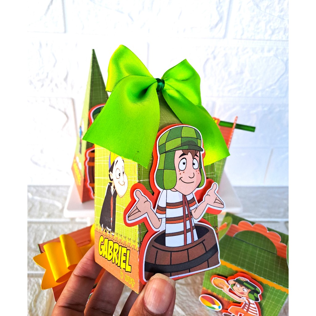 Personalizado Chaves - Festa Chaves  - Caixa Personlizada Chaves - Turma do Chaves