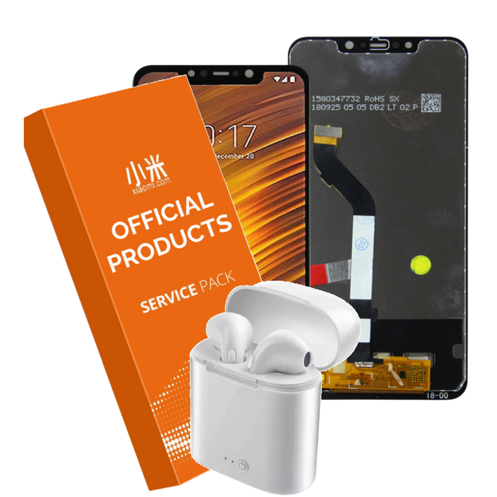 Tela Frontal Touch Display Compatível Xiaomi Poco F1 M1805E10A + Fone + 1 Ano de