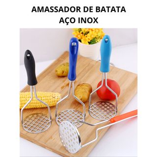 Amassador Batatas Legumes Feijão Aço Inox Cabo De Plastico em Oferta na Shopee