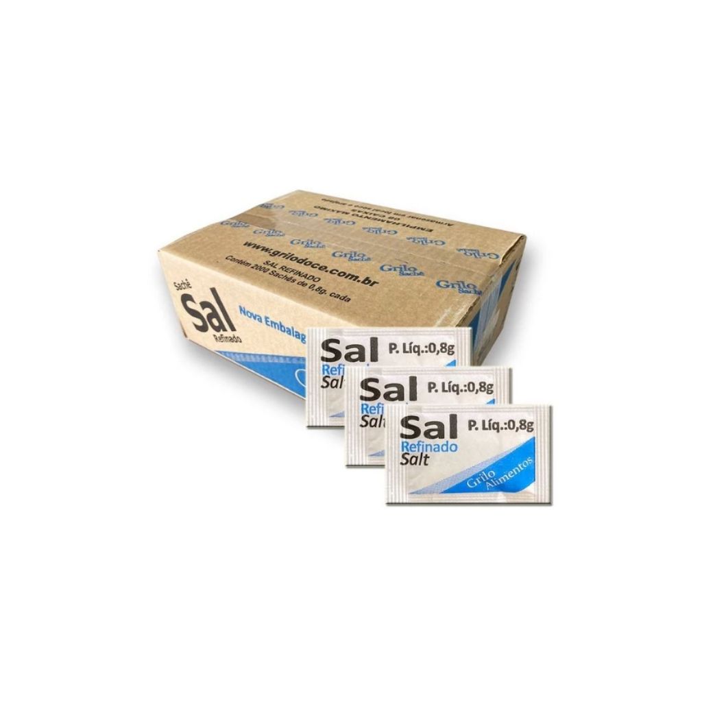 Sal em Sachê Lebre Caixa Fechada de 0,08g cada sachê em Oferta na Shopee