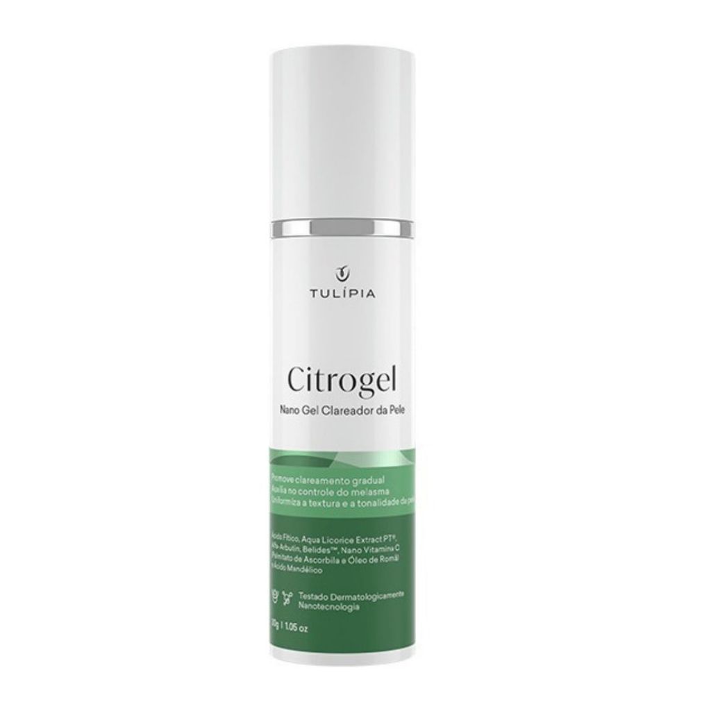 Citrogel Gel Clareador de Pele Manchas Melasma Facial Axila e Virilha Tulipia 30g em Oferta na Shopee